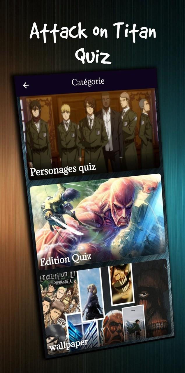 attack on titan character quiz Capture d'écran 1