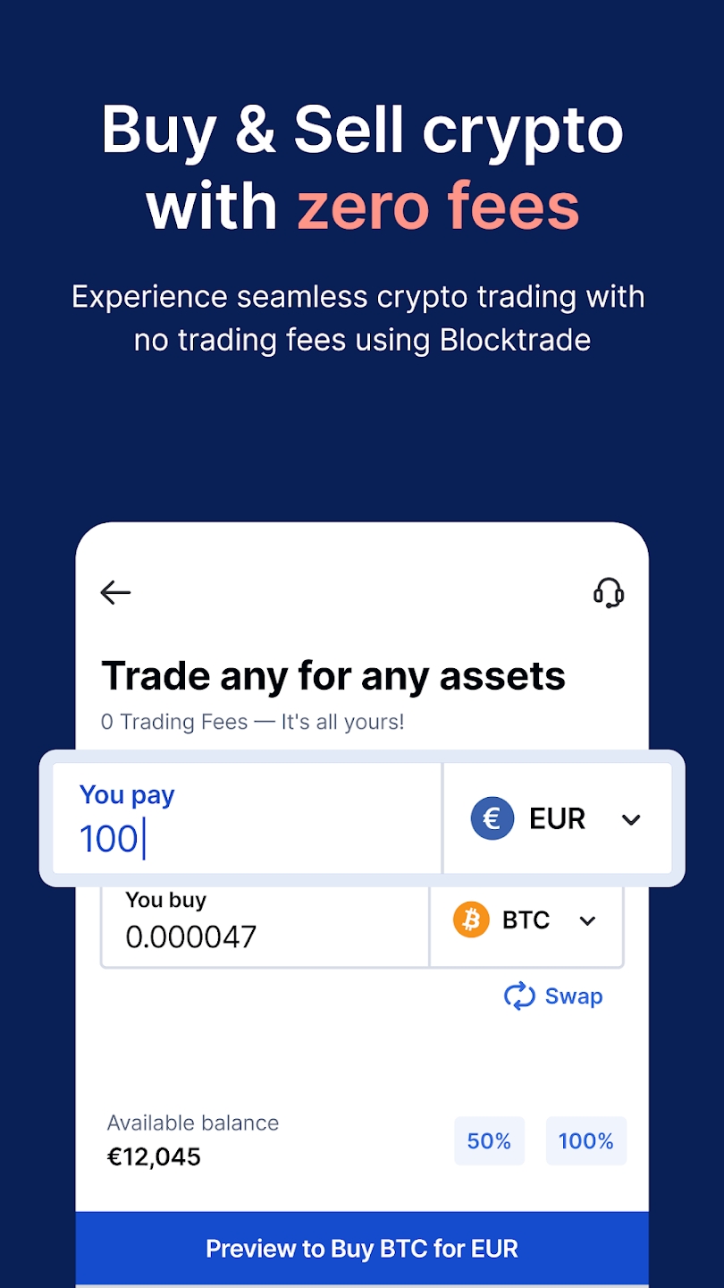 Blocktrade Capture d'écran 1