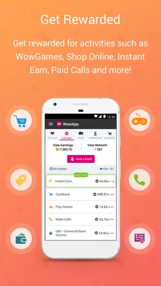WowApp - Earn. Share. Do Good 螢幕截圖 1