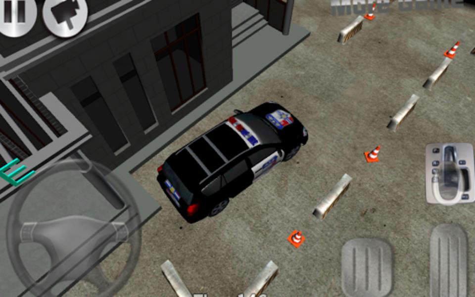 3D police car parking Capture d'écran 1