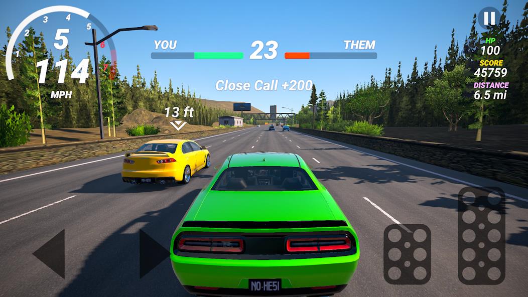 No Hesi Car Traffic Racing Mod 螢幕截圖 1