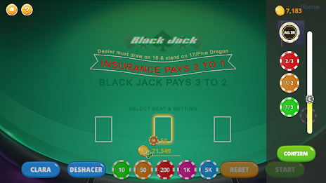 Blackjack - Casino World Capture d'écran 1