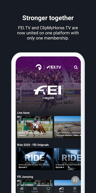 ClipMyHorse.TV & FEI.TV Ảnh chụp màn hình 2