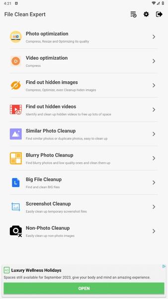 File Cleanup Expert ဖန်သားပြင်ဓာတ်ပုံ 0