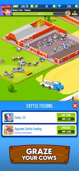 Milk Farm Tycoon Mod Captura de tela 1