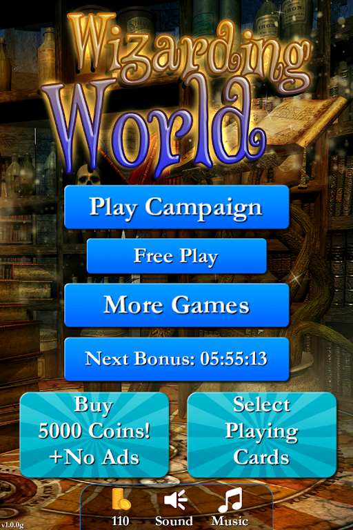 Tripeaks Solitaire - Wizards 螢幕截圖 0