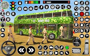 Army Coach Bus Simulator Games 螢幕截圖 1