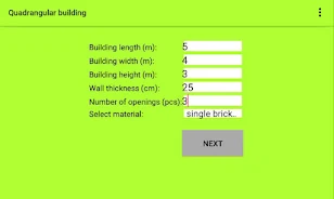 Construction calculator 螢幕截圖 1