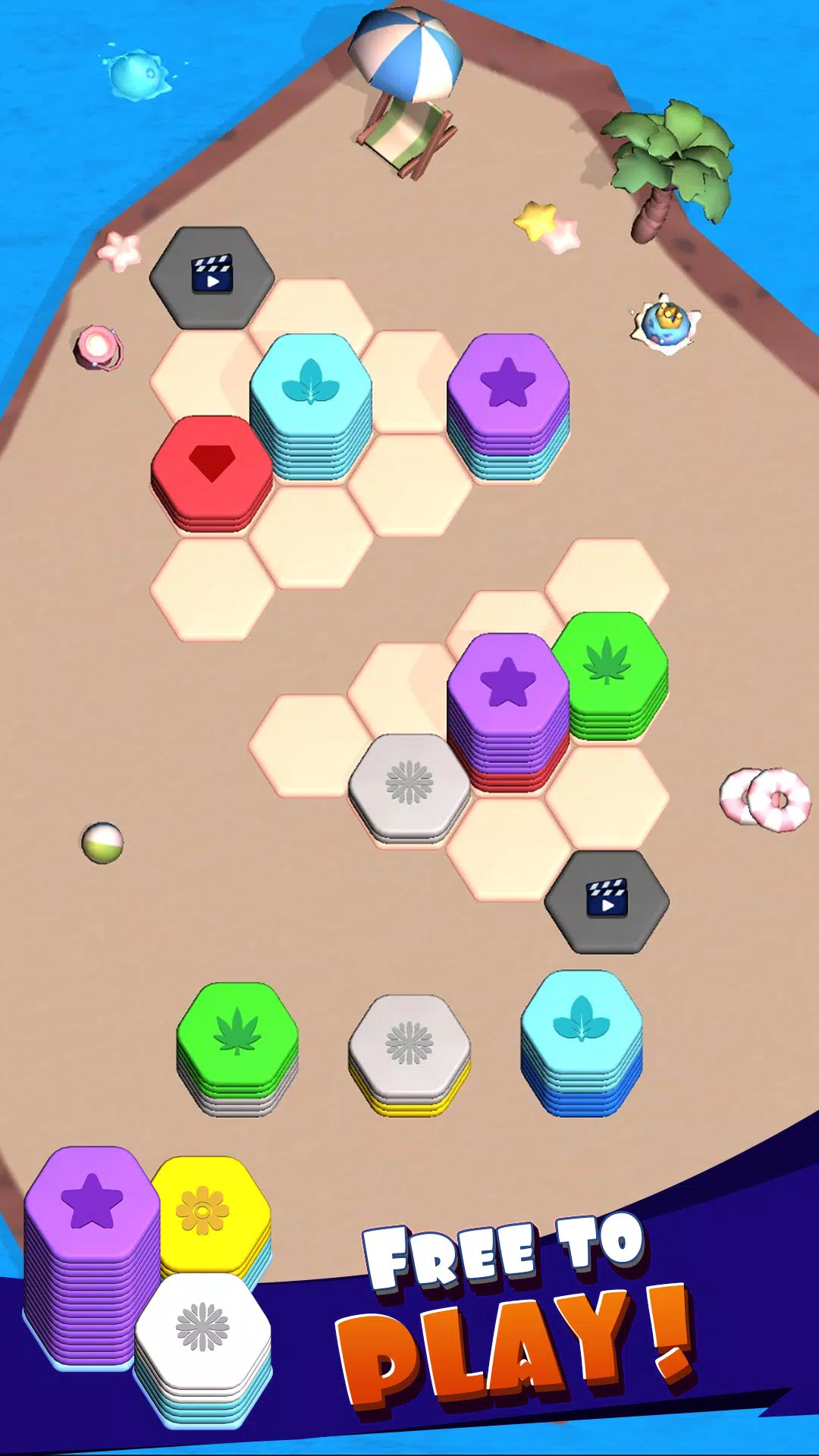 Hexa Merge Sort Block Puzzle スクリーンショット 3