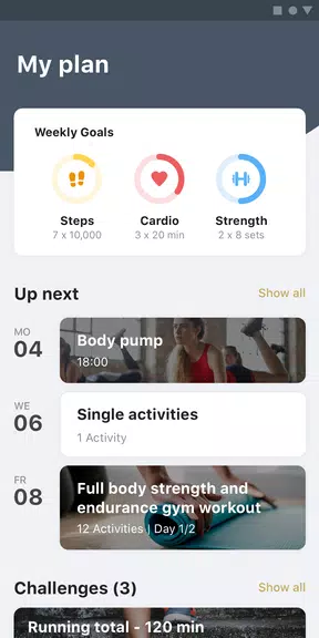 MyPersonalTrainer - FitnessApp Screenshot 0