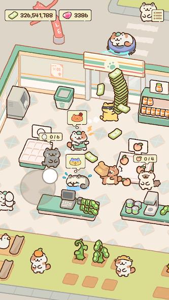 Cat Mart: Cute Grocery Shop Mod स्क्रीनशॉट 1