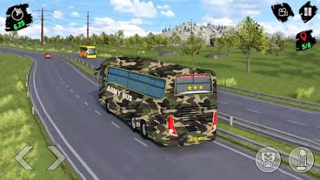 Army Bus Transporter Sim Games Ảnh chụp màn hình 1