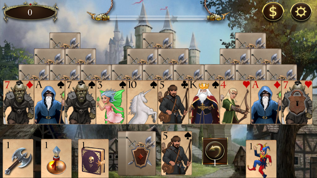 Legends of Solitaire Curse of the Dragons TriPeaks Screenshot 0