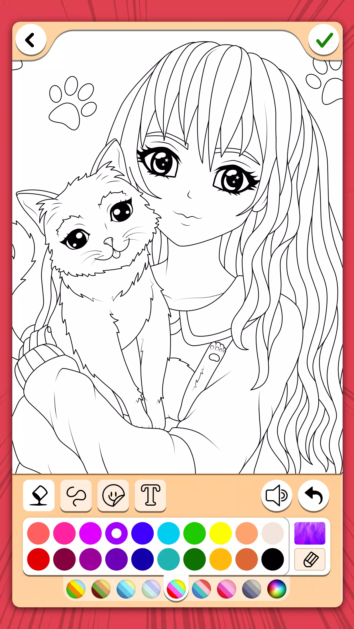 Manga Coloring Book Screenshot 0