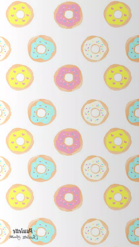 Cute Donut Wallpaper HD 4K Скриншот 1