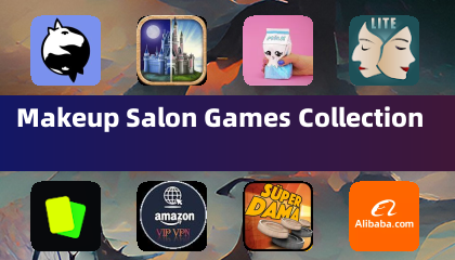 Colección de juegos de salón de maquillaje
